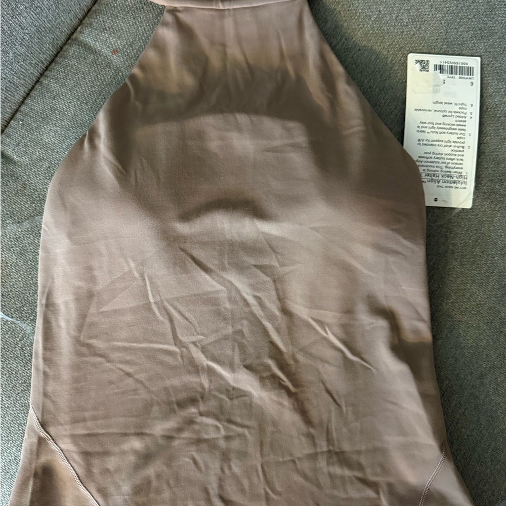 Lululemon Halter Neck Tank Top in Mauve Taupe